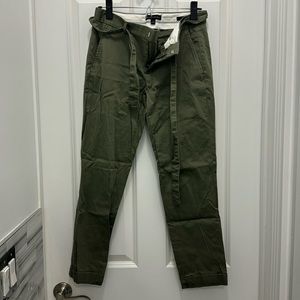 Banana Republic Olive Green Cuffed Pants - Size 2